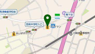 ワークマンプラス川崎梶ヶ谷店の地図画像