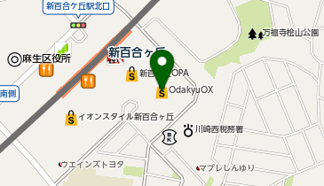 ユニクロ新百合ヶ丘エルミロード店の地図画像