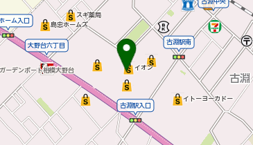 ジーユーイオン相模原SC店の地図画像