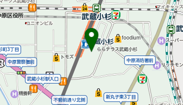 SUIT SQUAREららテラス武蔵小杉店の地図画像