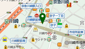 P.S.FA川崎ダイス店の地図画像