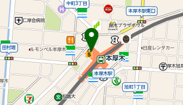 ムラサキスポーツ本厚木ミロード店の地図画像