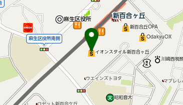 メガスポーツ新百合ヶ丘店の地図画像