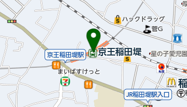 啓文堂書店稲田堤店の地図画像