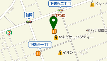 くまざわ書店大和鶴間店の地図画像