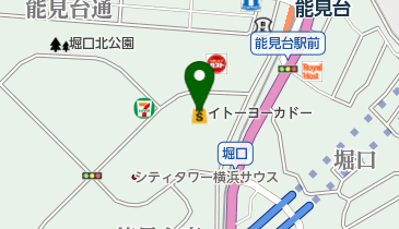 くまざわ書店能見台店の地図画像