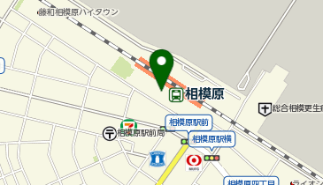 くまざわ書店相模原店の地図画像