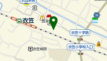 三雄堂書店仲通り店の地図画像