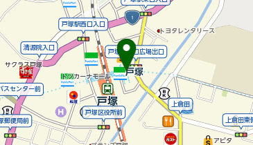 有隣堂戸塚駅地下売店の地図画像