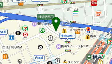 有隣堂横浜駅西口コミック王国の地図画像