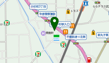 中原ブックランドの地図画像