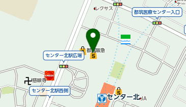 ヴィレッジヴァンガードモザイクモール港北店の地図画像