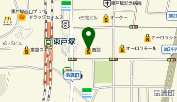ヴィレッジヴァンガード西武東戸塚店の地図画像