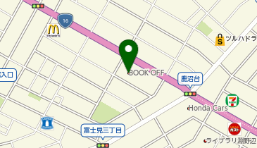 ブックオフPLUS16号相模原富士見店の地図画像