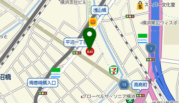 ブックオフ横浜平沼店の地図画像
