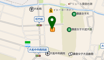 ブックオフSUPER BAZAAR鎌倉大船店の地図画像