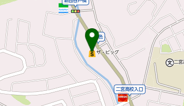ザ・ビッグ二宮店の地図画像