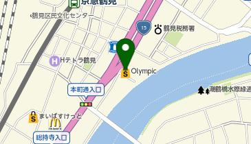 Olympic鶴見中央店の地図画像