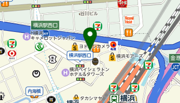 ダイソー横浜駅前西口店の地図画像