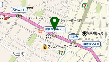 ダイソー横浜洪福寺松原店の地図画像
