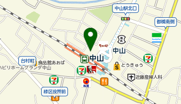ダイソー中山駅ヴェルデ店の地図画像