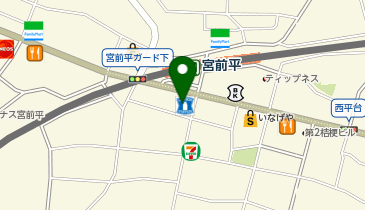 ダイソー宮前平駅前店の地図画像