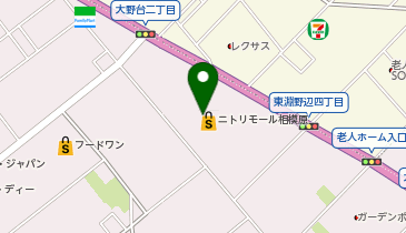 ダイソーニトリモール相模原店の地図画像