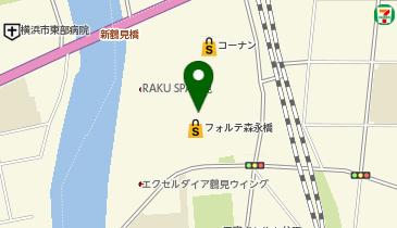 ダイソーフォルテ鶴見森永橋店の地図画像