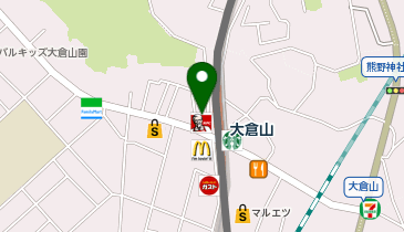 ダイソー大倉山駅前店の地図画像