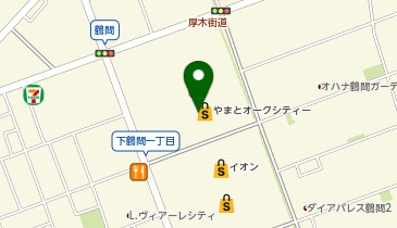 ダイソーイトーヨーカドー大和鶴間店の地図画像