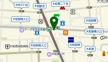 ダイソー大和プロス店の地図画像