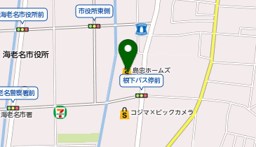 ダイソーホームズ海老名店の地図画像