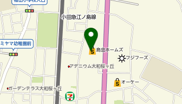 ダイソー島忠ホームズ大和店の地図画像