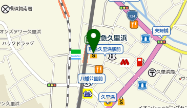 ダイソーウィング久里浜店の地図画像
