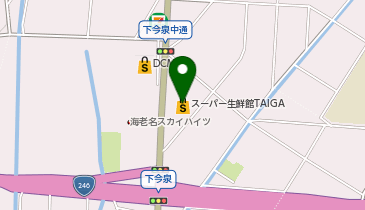 ダイソー海老名下今泉店の地図画像