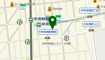 ダイソー中央林間東急スクエア店の地図画像