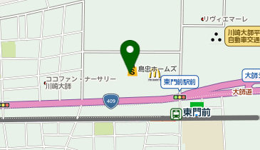 東京靴流通センターホームズ川崎大師店の地図画像