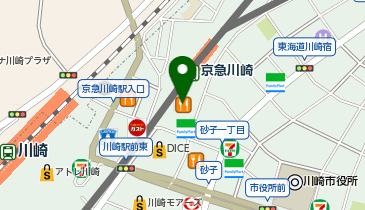 ナトゥーラウィングキッチン京急川崎店の地図画像