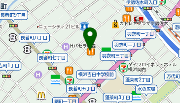 au Style伊勢佐木モールの地図画像