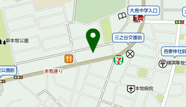 auショップ本牧の地図画像
