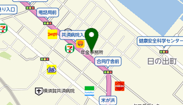 auショップ横須賀の地図画像