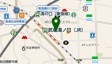 auショップ溝ノ口の地図画像