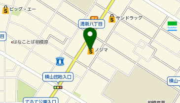 auショップ相模原の地図画像