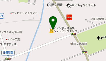 auショップイオン茅ヶ崎中央の地図画像