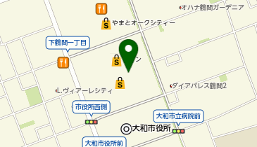 UQスポットイオンモール大和の地図画像