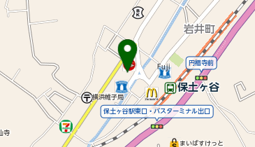 auショップ保土ヶ谷の地図画像