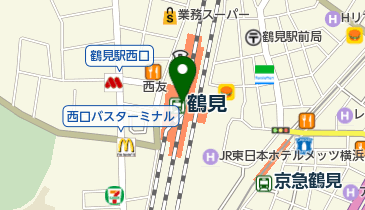 ニューデイズ鶴見西口の地図画像