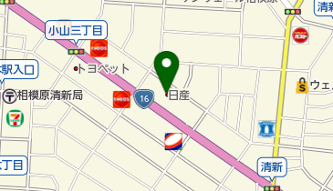 日産神奈川相模原清新店の地図画像