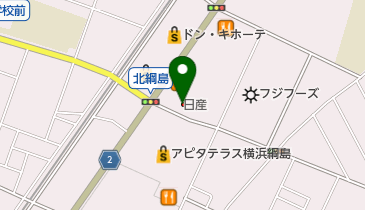 日産神奈川港北日吉店の地図画像