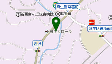 日産神奈川百合ヶ丘店の地図画像